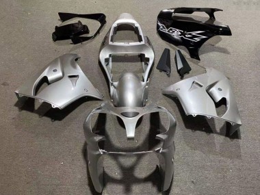 Discount 2002-2003 Silver Glossy Black Kawasaki ZX9R Motorcycle Fairings Canada