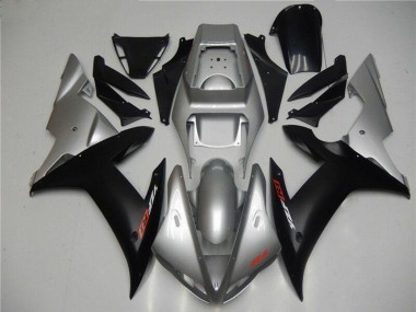 Discount 2002-2003 Silver Matte Black Yamaha YZF R1 Motorcycle Fairings Canada