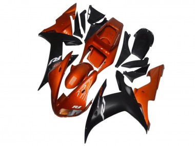 Discount 2002-2003 Orange Matte Black Yamaha YZF R1 Motorcycle Fairings Canada