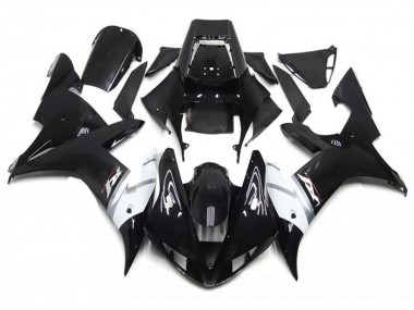 Discount 2002-2003 Glossy Black White Silver Yamaha YZF R1 Motorcycle Fairings Canada