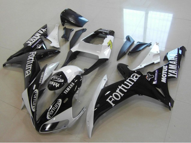 Discount 2002-2003 White Glossy Black Fortuna Motul Yamaha YZF R1 Motorcycle Fairings Canada