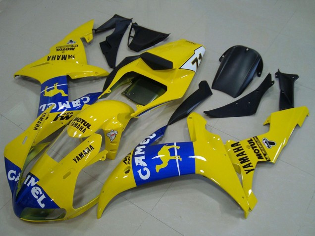 Discount 2002-2003 Yellow Blue Camel Motul Yamaha YZF R1 Motorcycle Fairings Canada