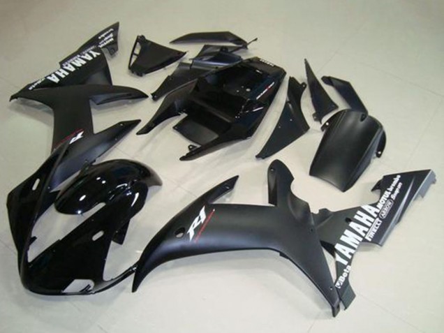 Discount 2002-2003 Glossy Black Matte Black White Decals Yamaha YZF R1 Motorcycle Fairings Canada