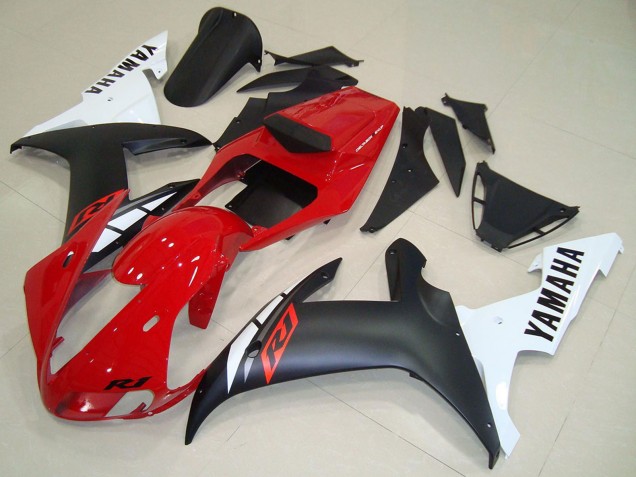 Discount 2002-2003 Red White Matte Black Yamaha YZF R1 Motorcycle Fairings Canada