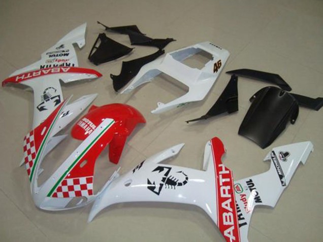 Discount 2002-2003 White Red Green Abarth Motul Michelin Yamaha YZF R1 Motorcycle Fairings Canada