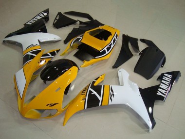 Discount 2002-2003 Yellow White Black Anniversary Yamaha YZF R1 Motorcycle Fairings Canada