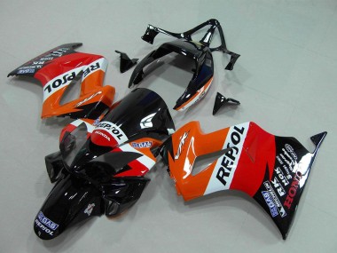 Discount 2002-2013 Orange White Red Glossy Black Repsol Honda VFR 800 Motorcycle Fairing Canada