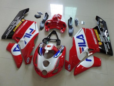 Discount 2003-2004 White Red Blue Glossy Black Fila Ducati 749 999 Motorcycle Fairings Canada