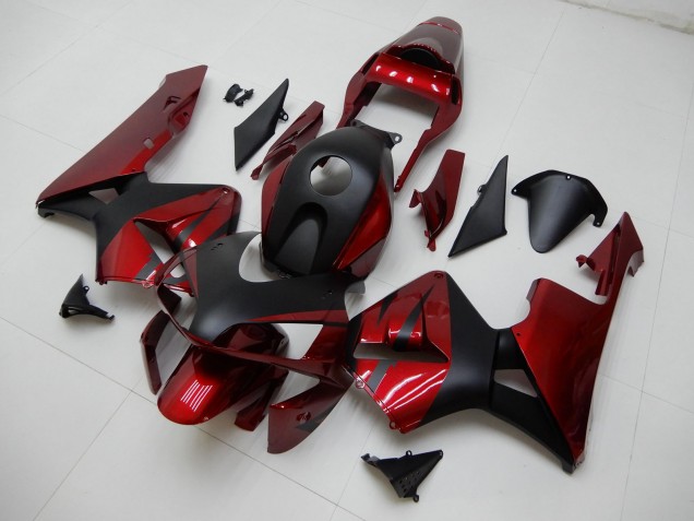 Discount 2003-2004 Red Matte Black Stripe Honda CBR600RR Motorcycle Fairings Canada