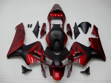 Discount 2003-2004 Red Matte Black Stripe Honda CBR600RR Motorcycle Fairings Canada