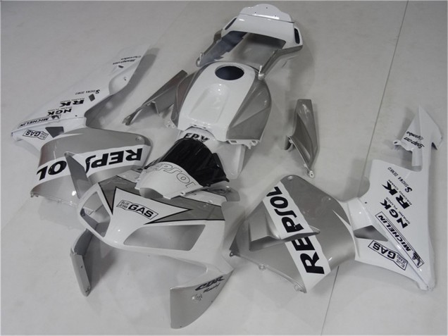 Discount 2003-2004 White Silver Black Repsol Honda CBR600RR Motorcycle Fairing Canada