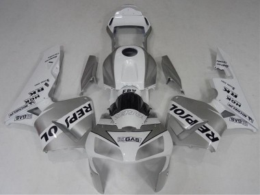 Discount 2003-2004 White Silver Black Repsol Honda CBR600RR Motorcycle Fairing Canada