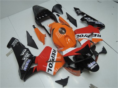 Discount 2003-2004 Orange White Red Glossy Black Repsol Honda CBR600RR Motorcycle Fairing Kits Canada