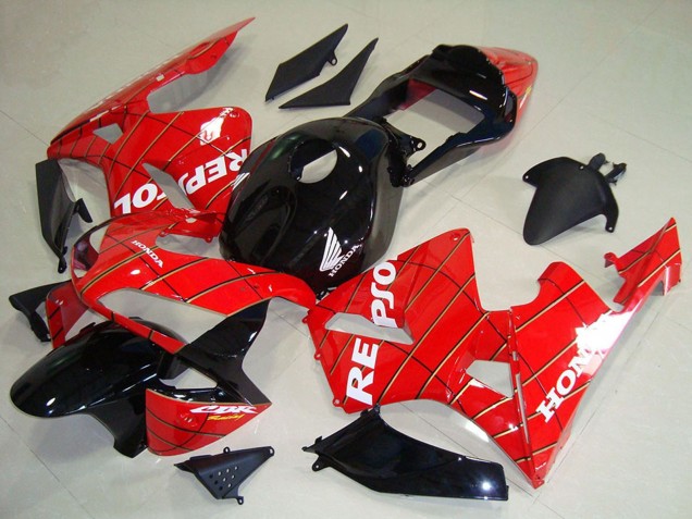 Discount 2003-2004 Red Glossy Black Spider Man White Repsol Honda CBR600RR Motorcycle Fairings Canada