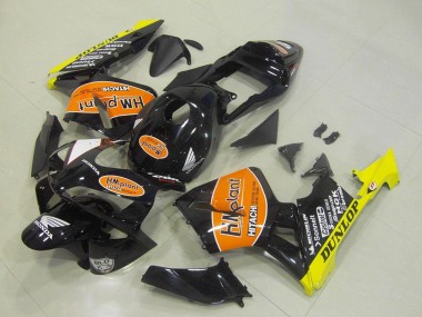 Discount 2003-2004 Glossy Black Orange Yellow Hm Plant Dunlop Honda CBR600RR Motorcycle Fairings Canada