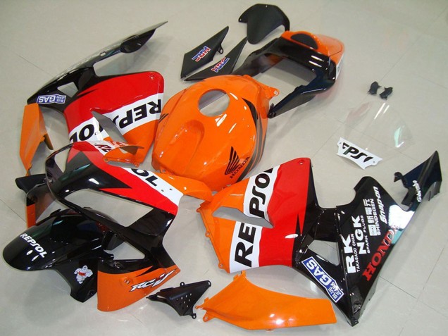 Discount 2003-2004 Orange White Red Glossy Black Repsol Honda CBR600RR Motorcycle Fairing Canada