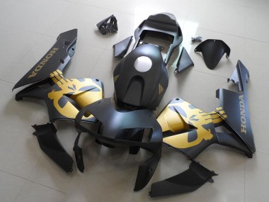 Discount 2003-2004 Matte Black Gold Honda CBR600RR Motorcycle Fairings Canada