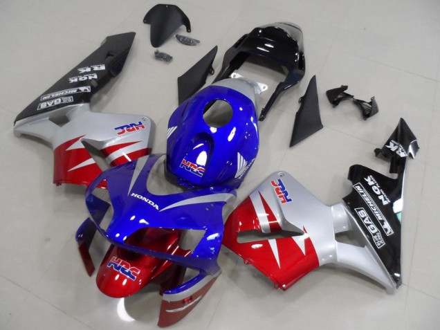 Discount 2003-2004 Silver Red Blue Glossy Black HRC Honda CBR600RR Motorcycle Fairings Canada