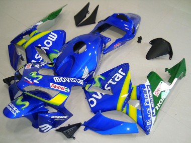 Discount 2003-2004 Blue Yellow Green MoviStar Honda CBR600RR Motorcycle Fairing Canada