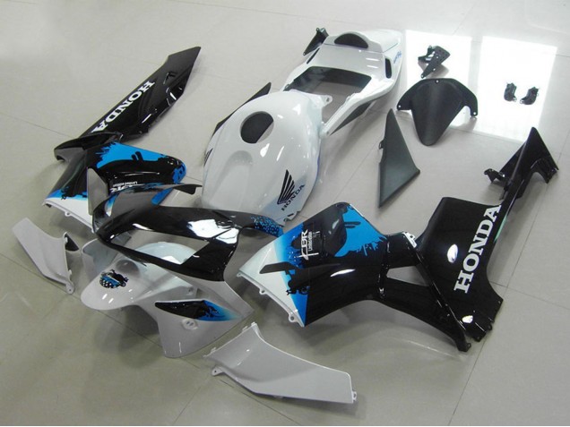 Discount 2003-2004 White Blue Glossy Black Honda CBR600RR Motorcycle Fairings Canada