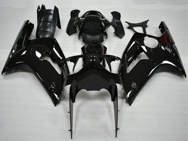 Discount 2003-2004 Glossy Black Kawasaki ZX6R Motorcycle Fairing Canada