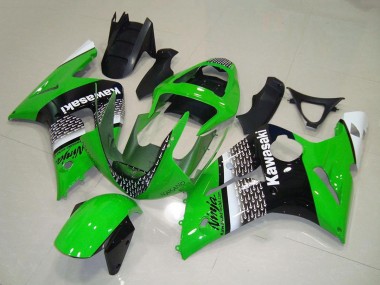 Discount 2003-2004 Green White Black Kawasaki ZX6R Motorcycle Fairing Canada