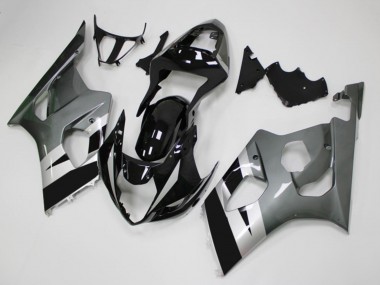 Discount 2003-2004 Glossy Black Silver Grey Suzuki GSXR 1000 Motorcycle Fairings Canada