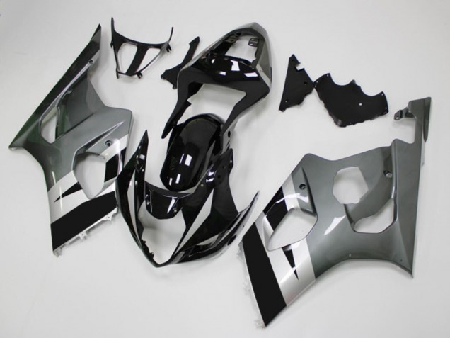 Discount 2003-2004 Glossy Black Silver Grey Suzuki GSXR 1000 Motorcycle Fairings Canada