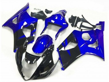 Discount 2003-2004 Blue Glossy Black Stripe Suzuki GSXR 1000 Motorcycle Fairings Canada