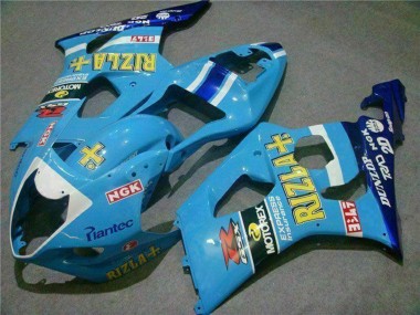 Discount 2003-2004 Blue White Yellow Rizla Suzuki GSXR 1000 Motorcycle Fairings Canada