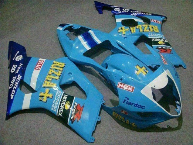 Discount 2003-2004 Blue White Yellow Rizla Suzuki GSXR 1000 Motorcycle Fairings Canada