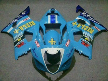 Discount 2003-2004 Blue White Yellow Rizla Suzuki GSXR 1000 Motorcycle Fairings Canada
