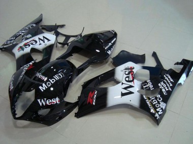 Discount 2003-2004 Glossy Black White West Red Suzuki GSXR 1000 Motorcycle Fairings Canada