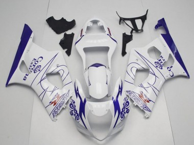 Discount 2003-2004 White Blue Corona Alstare Suzuki GSXR 1000 Motorcycle Fairings Canada