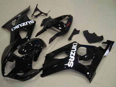 Discount 2003-2004 Glossy Black White Decal Suzuki GSXR 1000 Motorcycle Fairings Canada