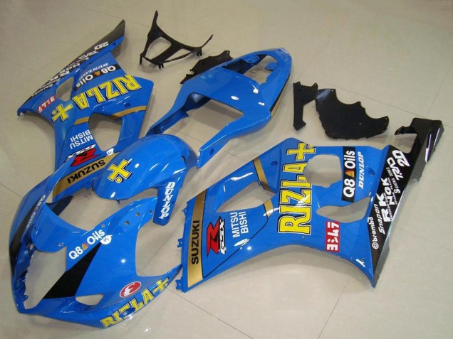 Discount 2003-2004 Blue Gold Black Rizla Suzuki GSXR 1000 Motorcycle Fairings Canada