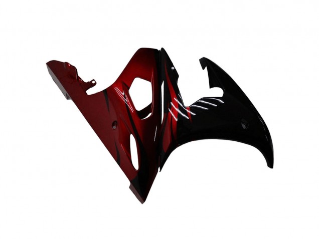 Discount 2003-2004 Glossy Black Red Yamaha YZF R6 Motorcycle Fairing Kits Canada