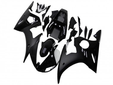 Discount 2003-2004 Glossy Black Matte Black Yamaha YZF R6 Motorcycle Fairings Canada