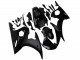 Discount 2003-2004 Glossy Black Matte Black Yamaha YZF R6 Motorcycle Fairings Canada
