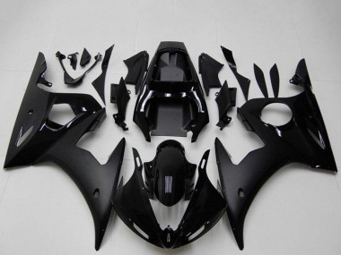 Discount 2003-2004 Glossy Black Matte Black Yamaha YZF R6 Motorcycle Fairings Canada