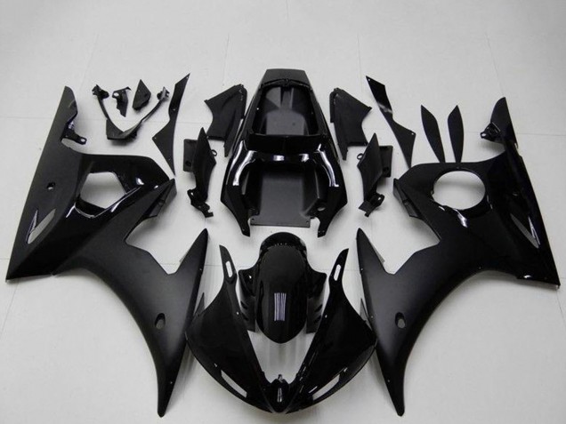 Discount 2003-2004 Glossy Black Matte Black Yamaha YZF R6 Motorcycle Fairings Canada
