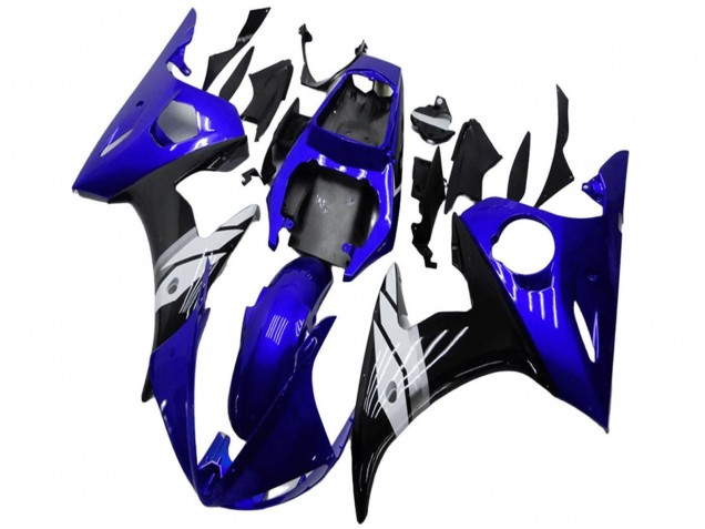 Discount 2003-2004 Blue White Glossy Black Yamaha YZF R6 Motorcycle Fairings Canada