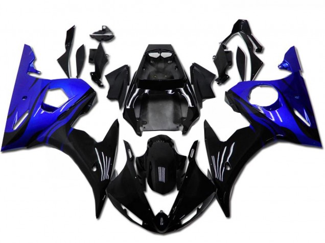 Discount 2003-2004 Blue Glossy Black Yamaha YZF R6 Motorcycle Fairing Kits Canada