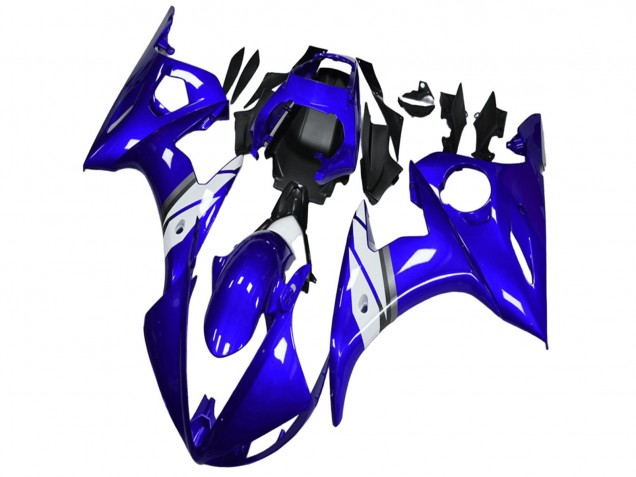 Discount 2003-2004 Blue White Yamaha YZF R6 Motorcycle Fairings Canada