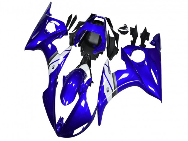 Discount 2003-2004 Blue White Yamaha YZF R6 Motorcycle Fairings Canada