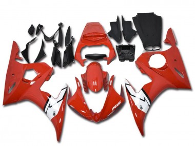 Discount 2003-2004 Red White Yamaha YZF R6 Motorcycle Fairings Canada