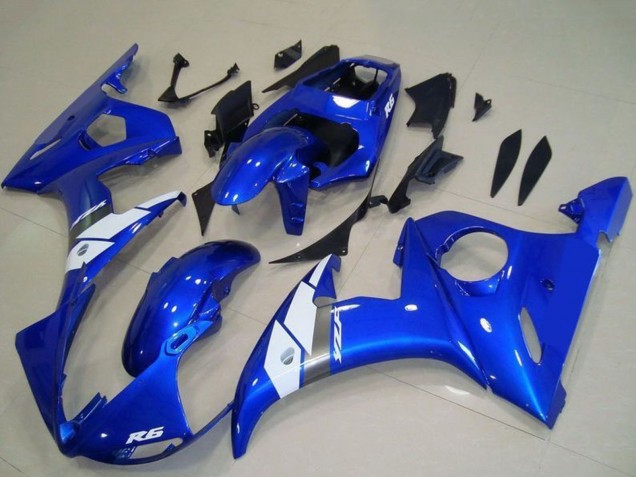 Discount 2003-2004 Blue White OEM Style Yamaha YZF R6 Motorcycle Fairing Canada