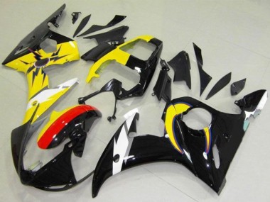 Discount 2003-2004 Yellow Red Glossy Black Yamaha YZF R6 Motorcycle Fairings Canada
