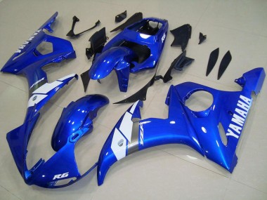 Discount 2003-2004 Blue White OEM Style Yamaha YZF R6 Motorcycle Fairings Canada