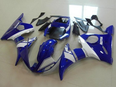 Discount 2003-2004 Blue White Silver Yamaha YZF R6 Motorcycle Fairings Canada